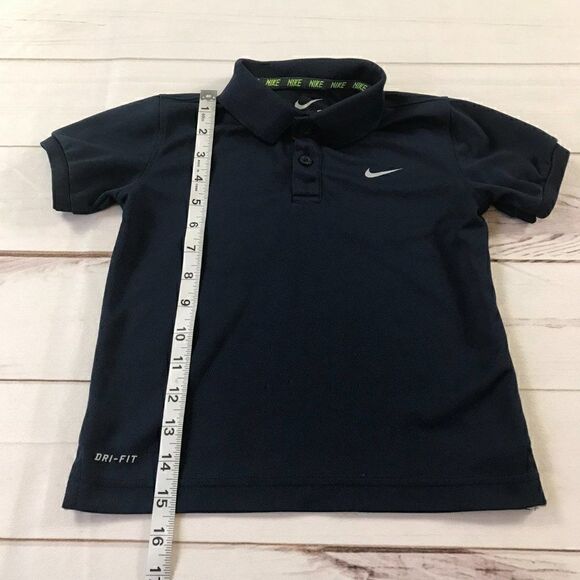 Nike Dri-Fit Kids Boys Navy Blue Polo Shirt XS - Picture 4 of 10